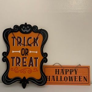 Halloween Target Wood Wall and or Door Hanging Decorations. Brand New.